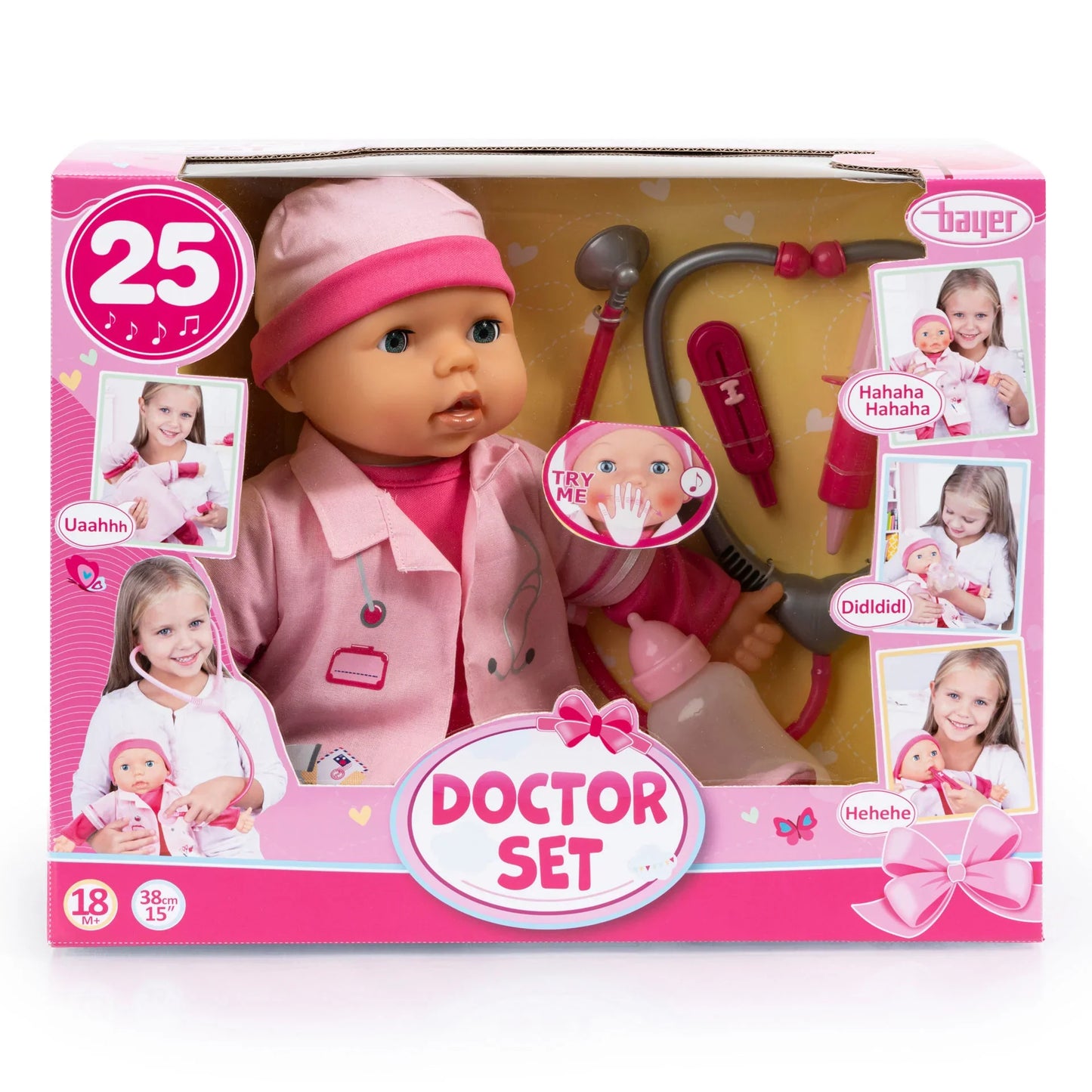Doctor set doll 38cm