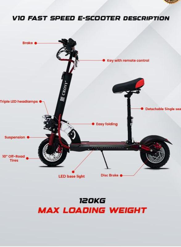 Electric Scooter with Stand & Light