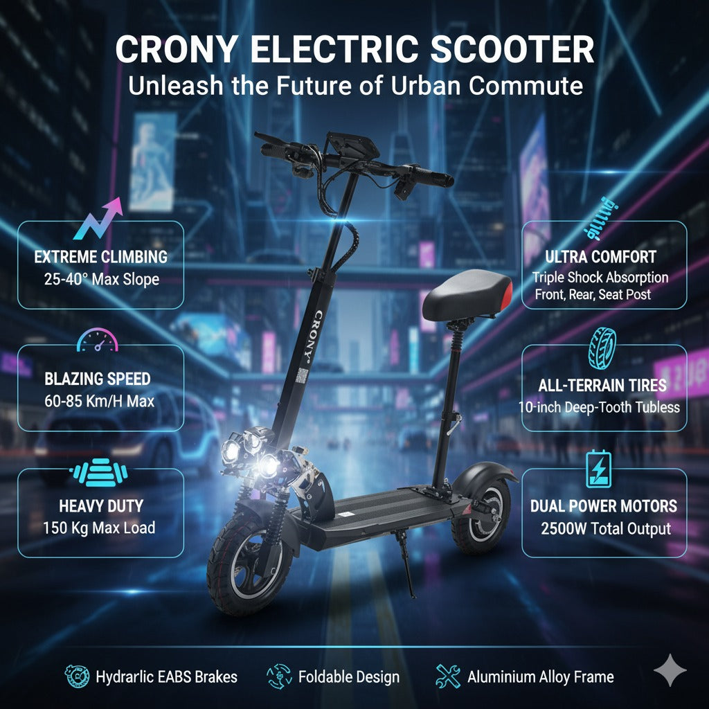 Electric Scooter with Stand & Light