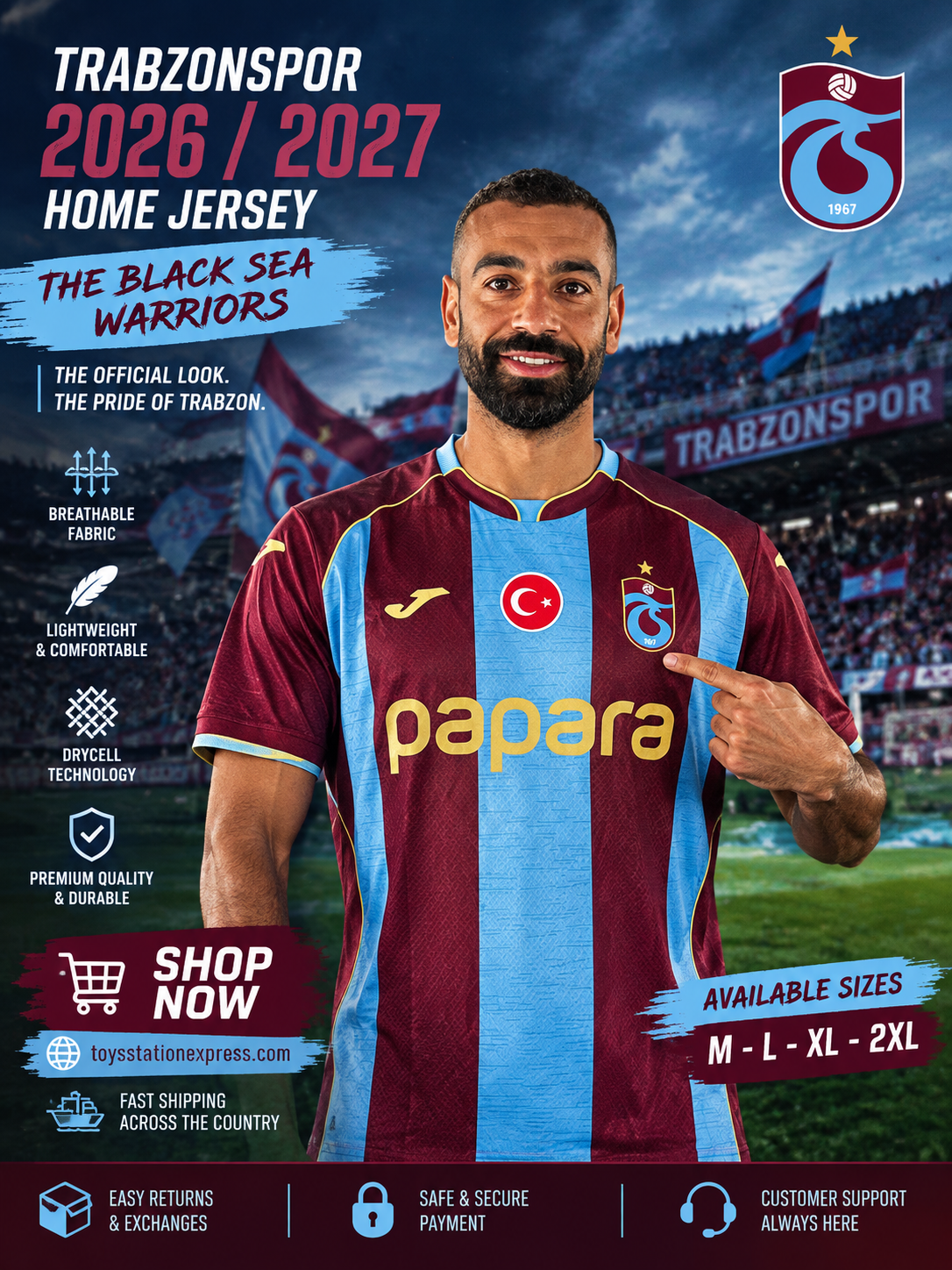 Trabzonspor Home 2027 (T-shirt only)