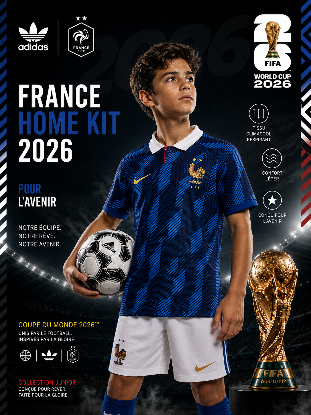 France Set (T-Shirt & Short) FIFA World Cup 2026