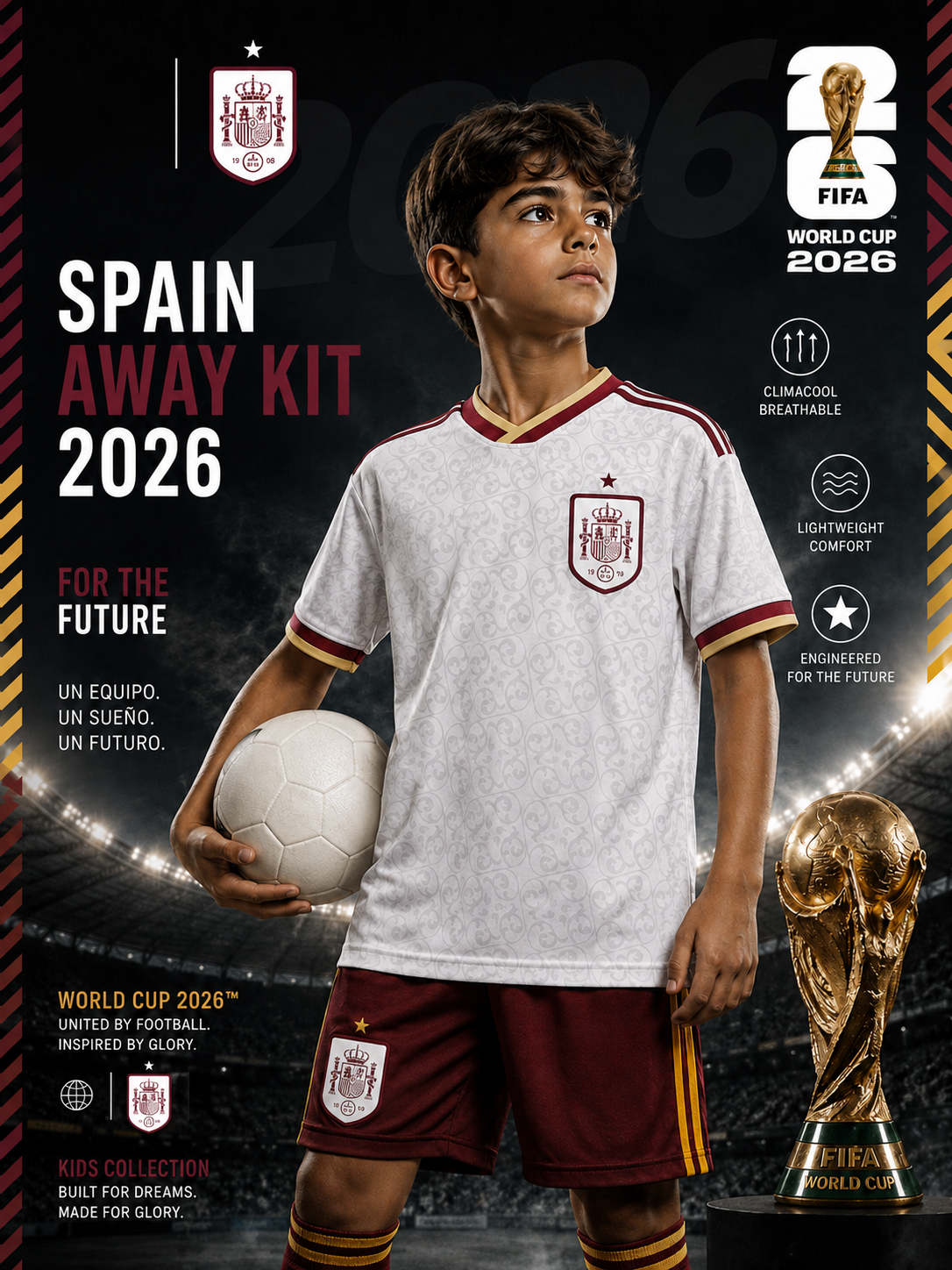Spain Away Set (T-Shirt & Short) FIFA World Cup 2026