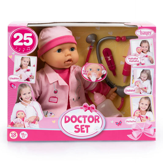 Doctor set doll 38cm