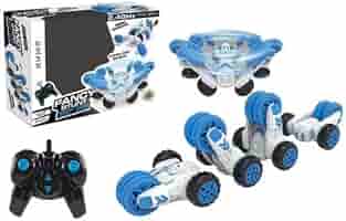 2.4Ghz 4CH RC FANCY STUNT CAR WITH BATTERY WITH USB?BULE AND GREEN?