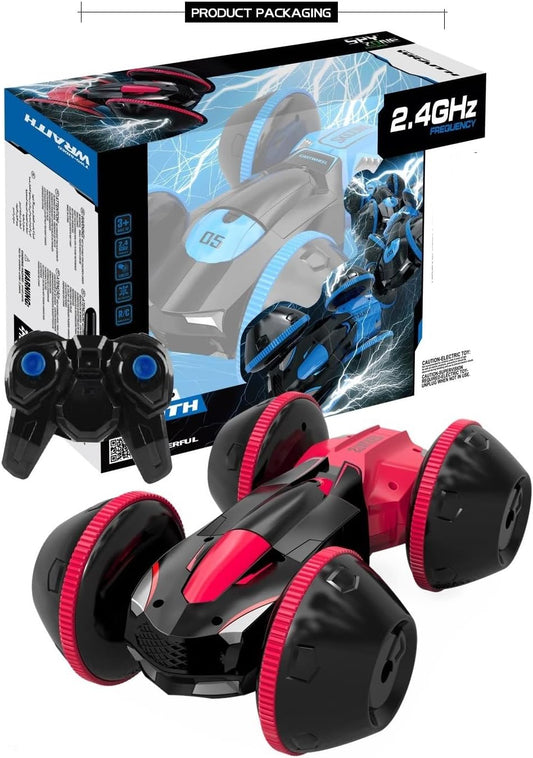 2.4G TWO-SIDE WRAITH
RC STUNR CAR
(WITH USB CHARGER)