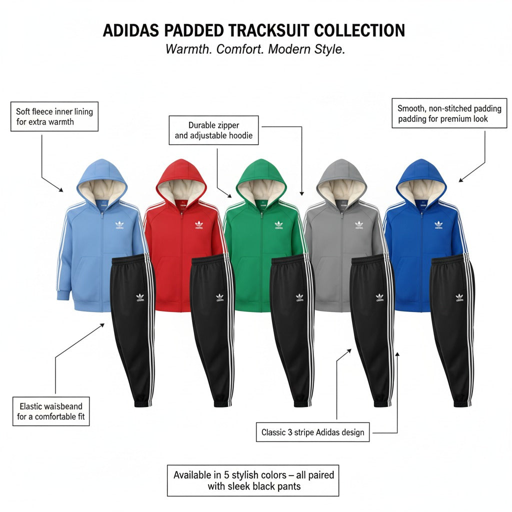 adidas Unisex Tracksuit (Red)