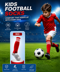 Red kids football socks for training