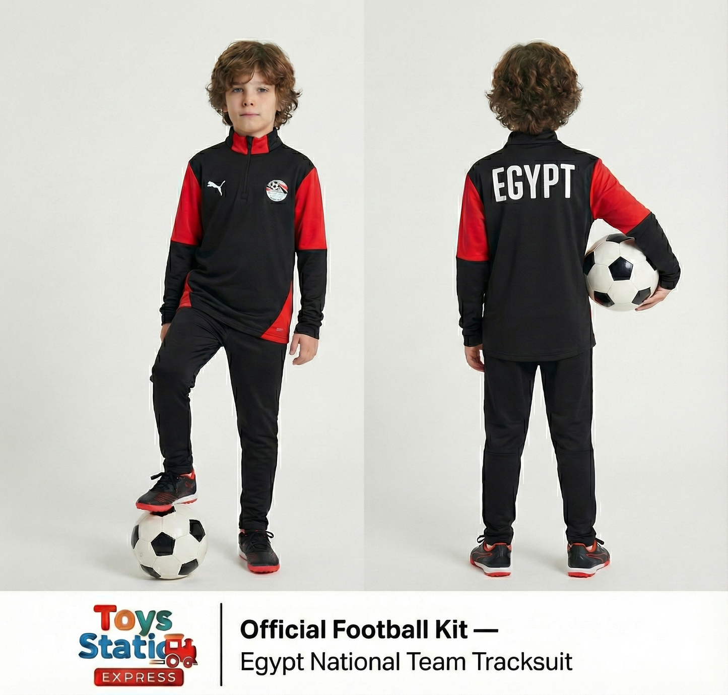 Egypt National Team- Tracksuit Top Only Black