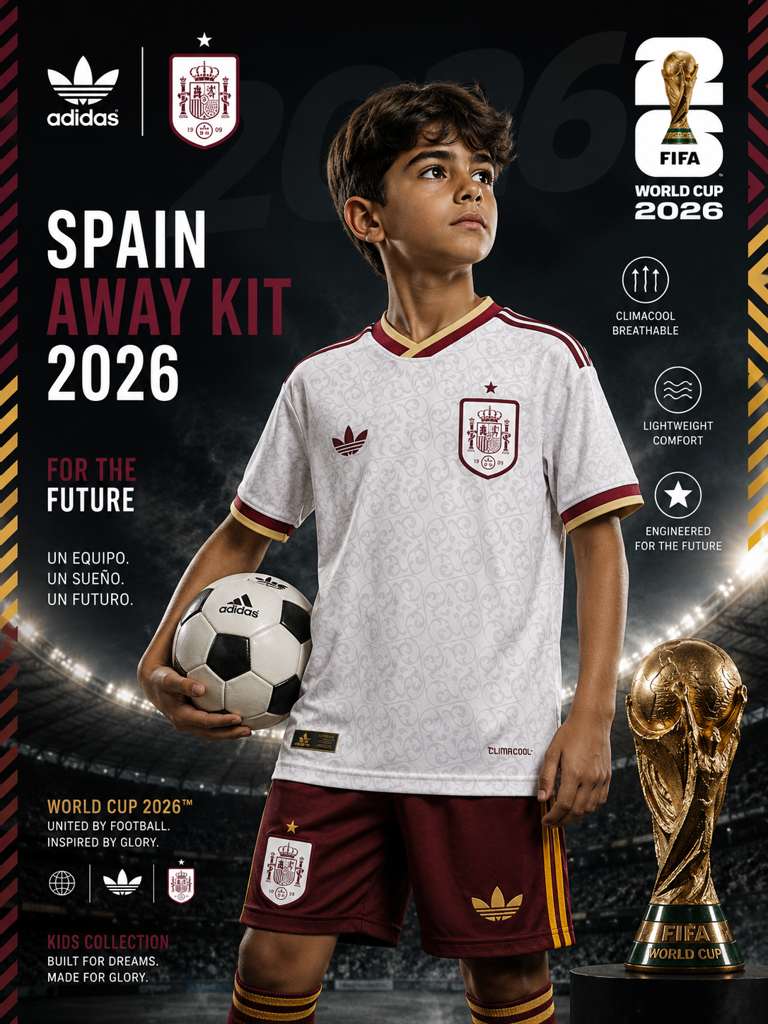 Spain Away Set (T-Shirt & Short) FIFA World Cup 2026