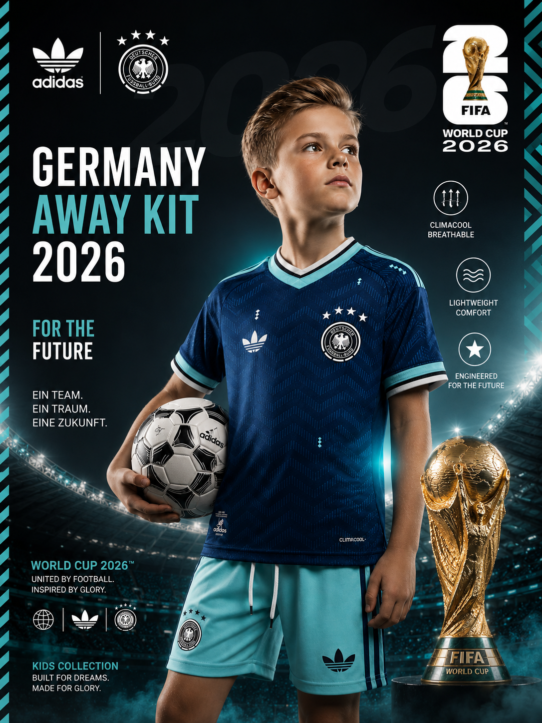 Germany Away Set (T-Shirt & Short) FIFA World Cup 2026