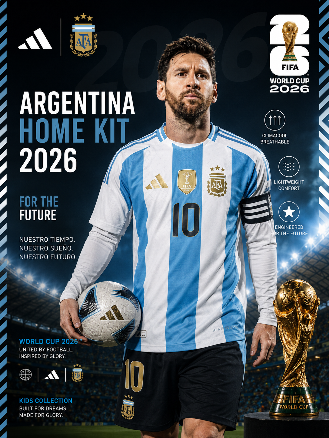 Argentina FIFA World Cup 2026 (T-Shirt Only) - product image 1