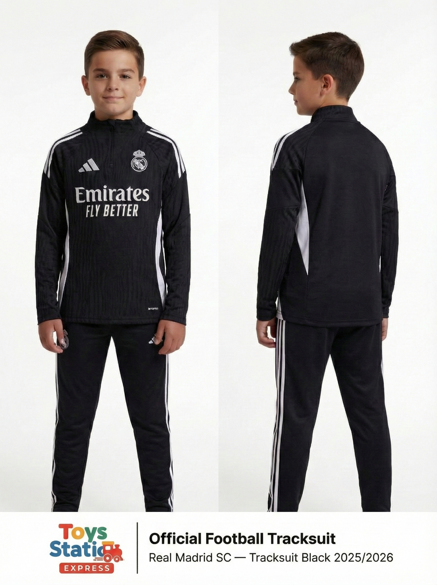 Real Madrid SC - Tracksuit Top Black