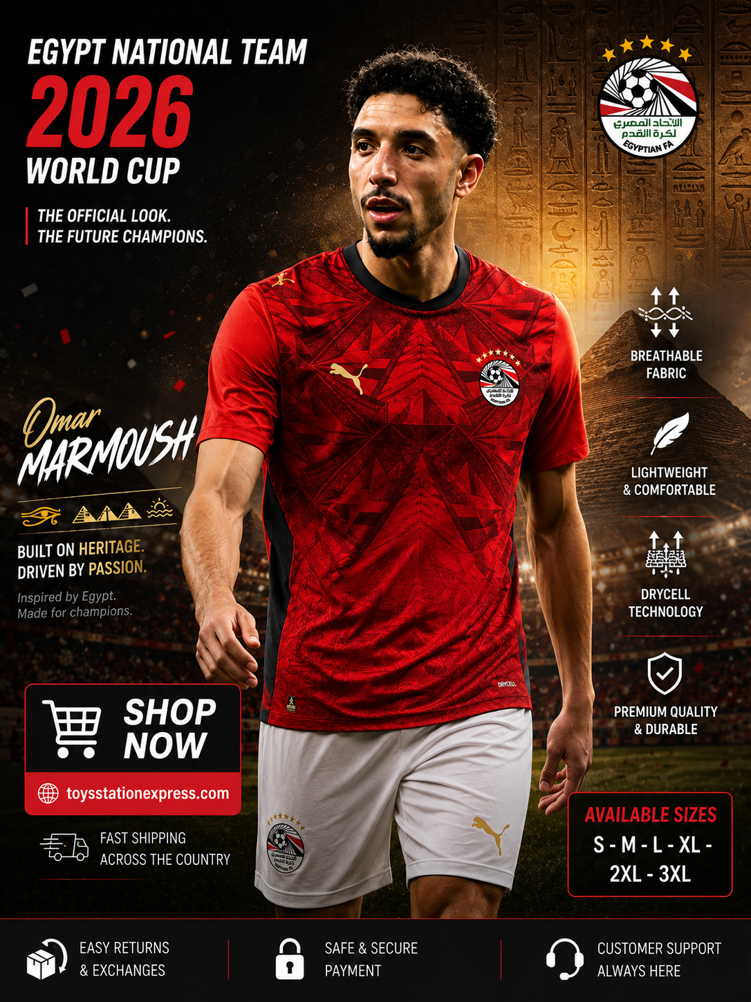 Egypt FIFA World Cup 2026 (T-Shirt Only) - product image 1