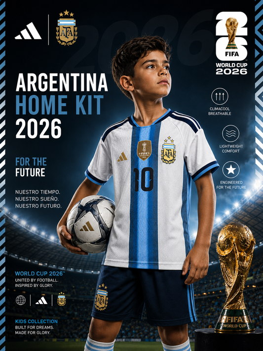 Argentina Set (T-Shirt & Short) FIFA World Cup 2026 - Messi #10