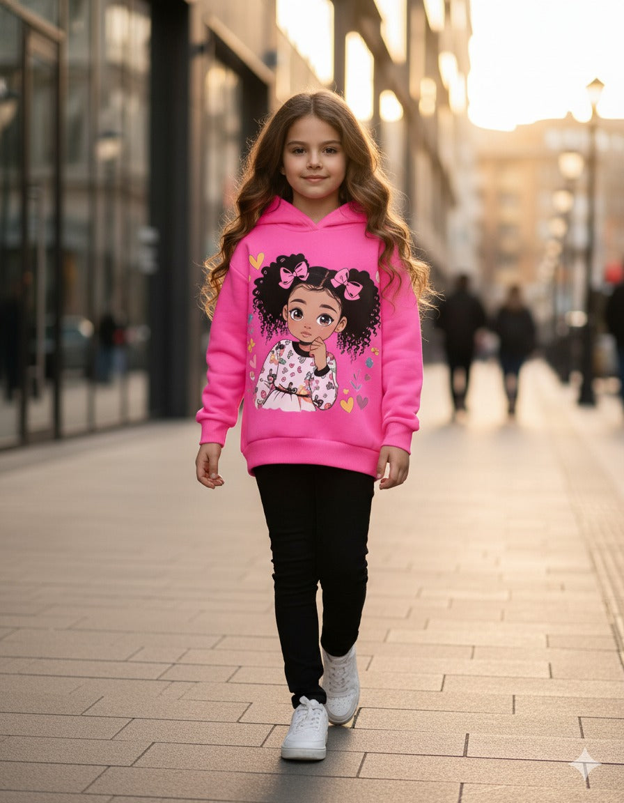 Girl Hoodie & Sweatpants Set